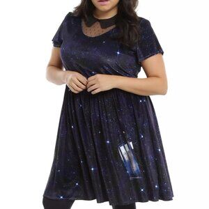 Torrid Doctor Who Galaxy TARDIS Velvet Dress Plus Size